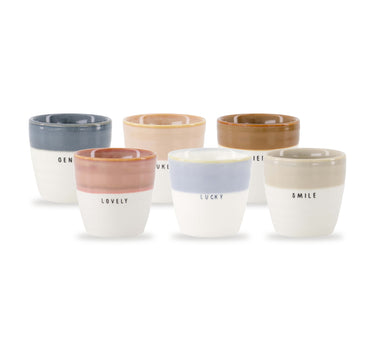 espressomokken mix set van 6 - multicolor